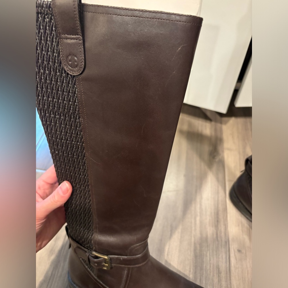 WORN ONCE - COLE HAAN CHOCOLATE BROWN BOOTS - Picture 7 of 12